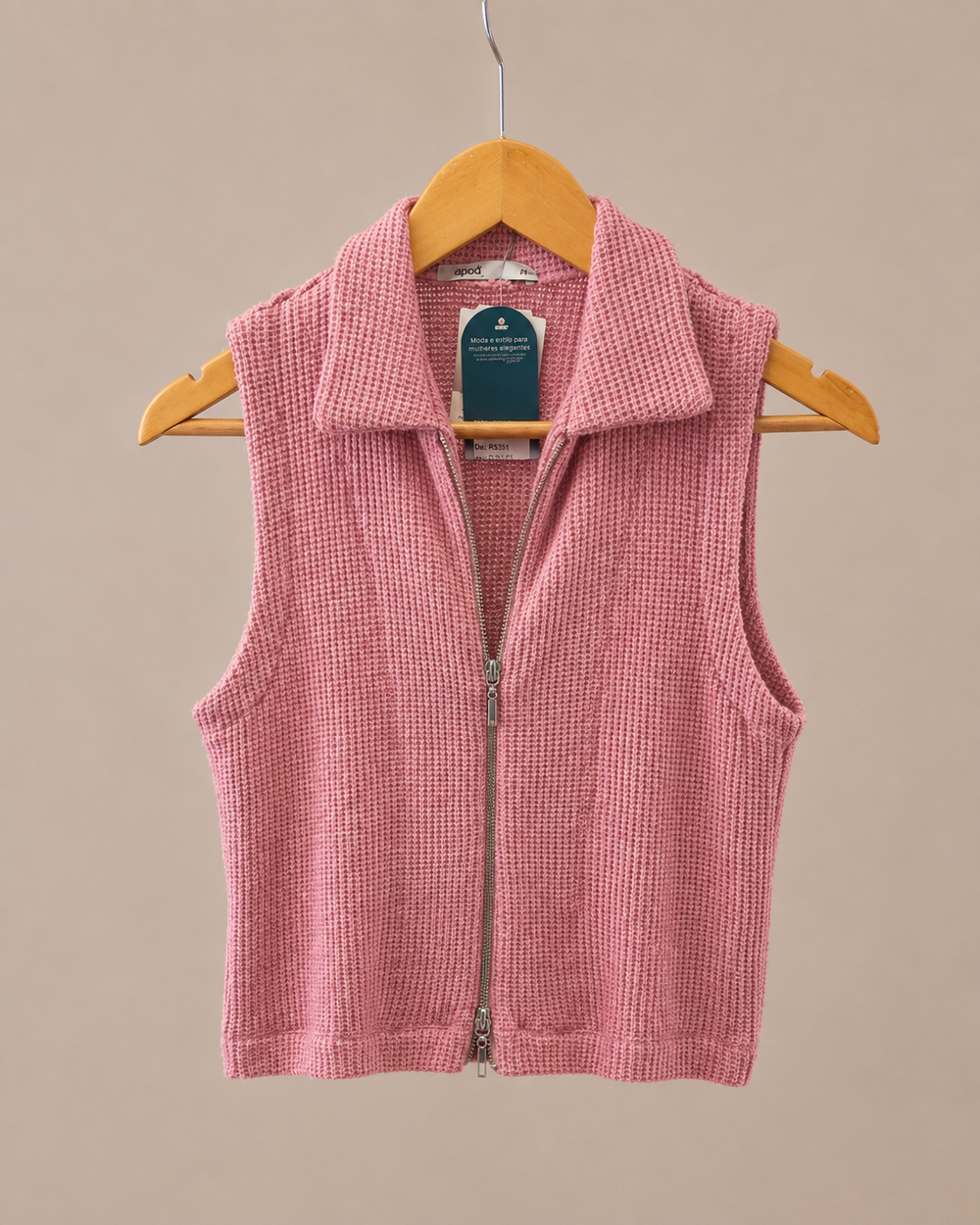 Regata Tricot Zip Duplo