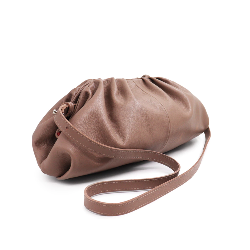 Bolsa Couro Franzida