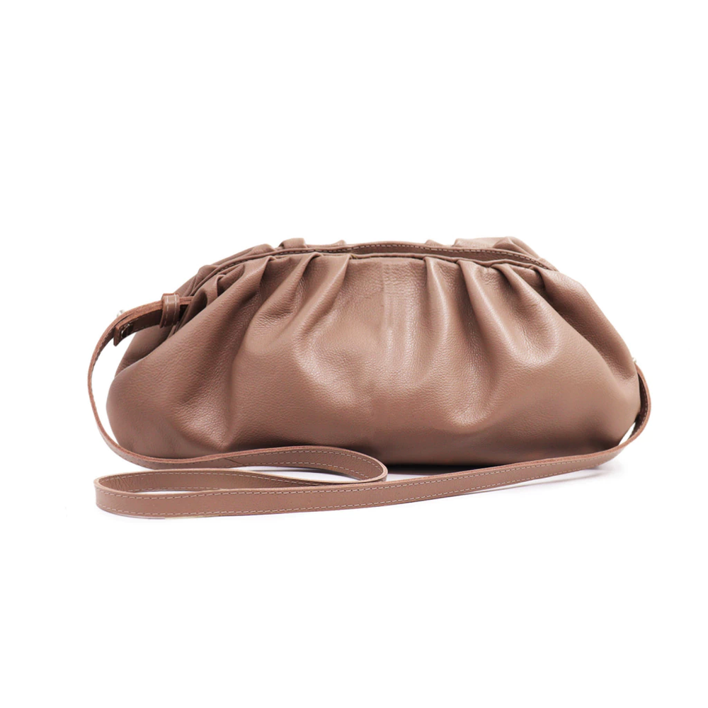 Bolsa Couro Franzida