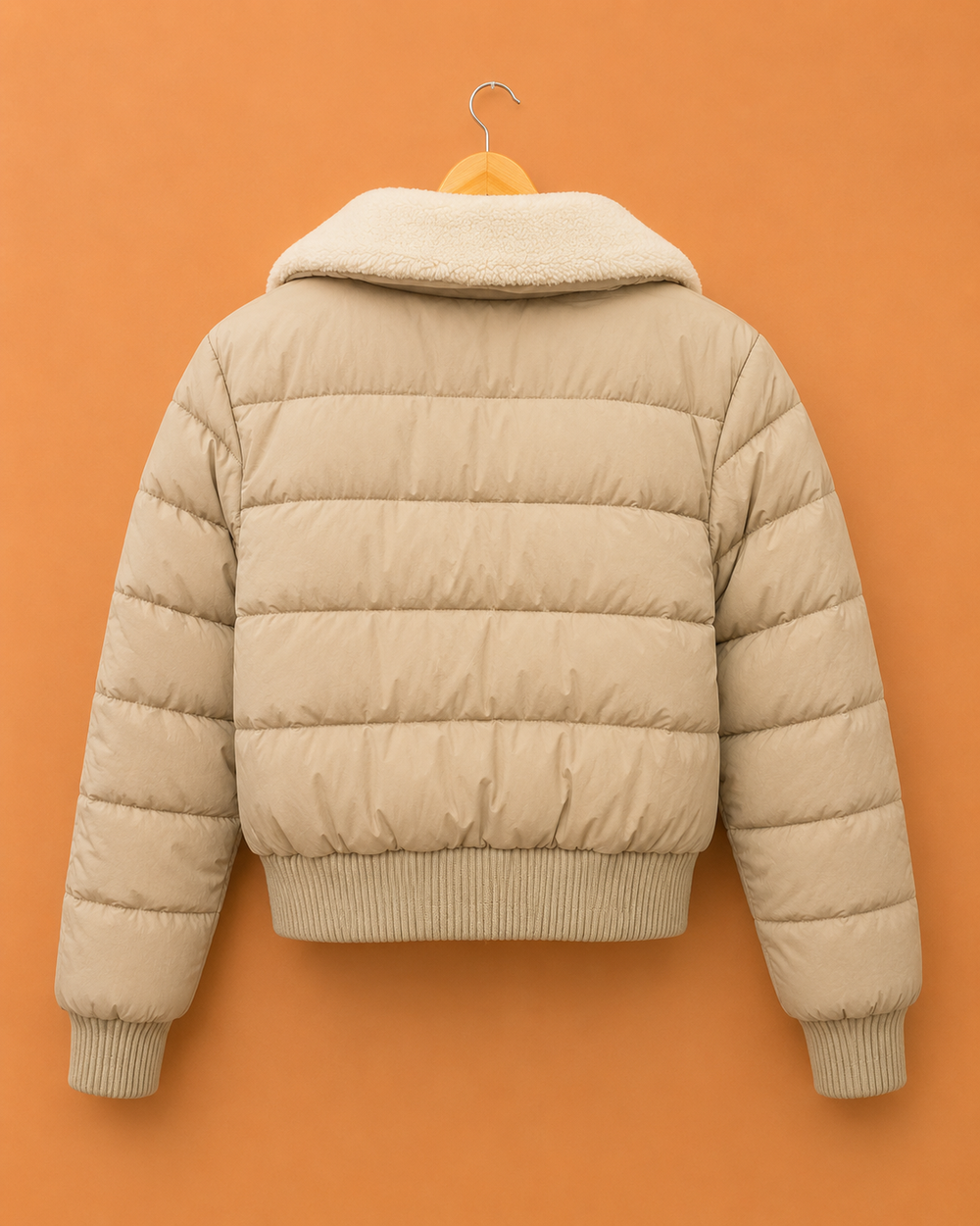 Jaqueta Nylon Pelucia Gola