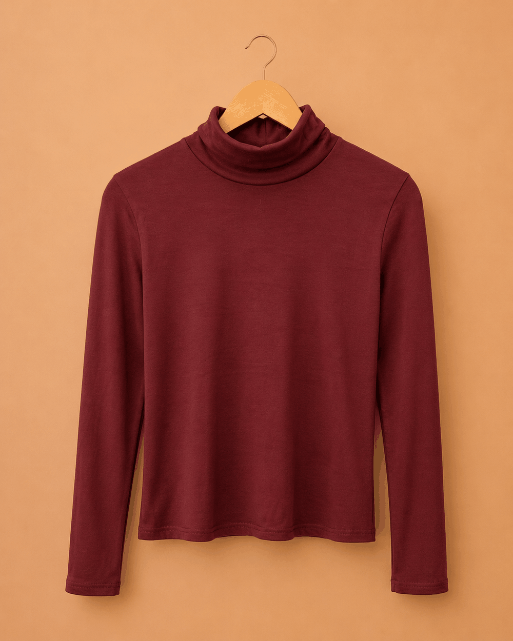 Blusa gola alta s costura 