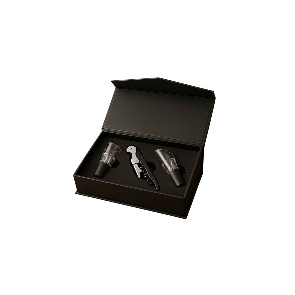 KIT SACA ROLHAS 3 PEÇAS COM ESTOJO