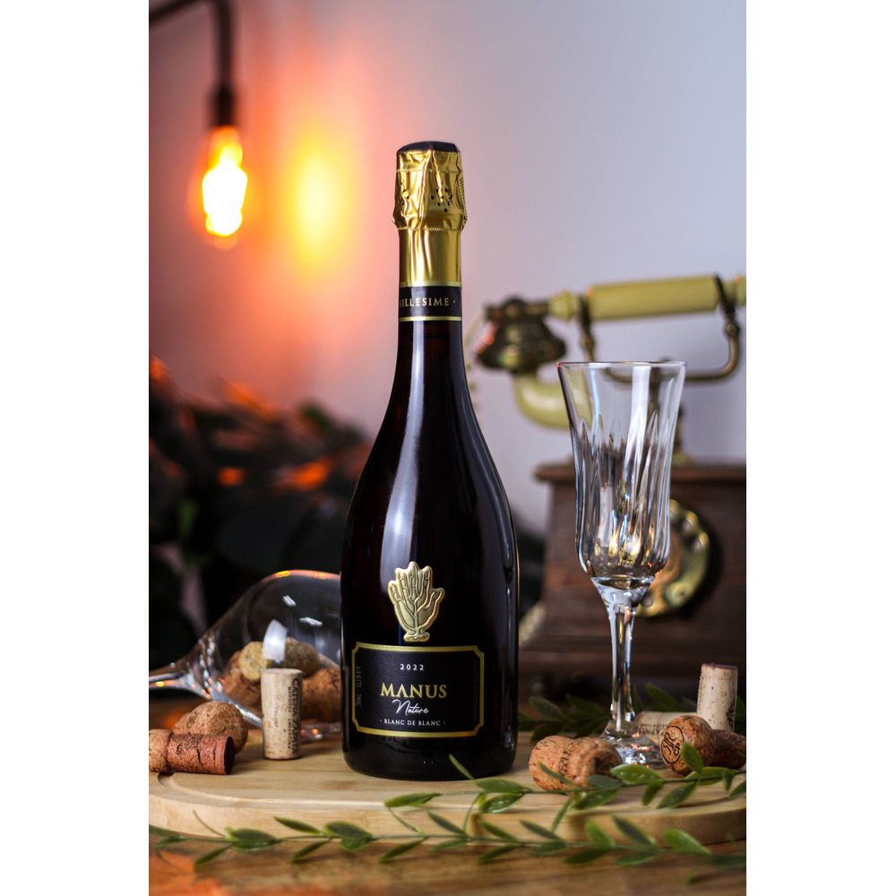 ESPUMANTE BRANCO NATURE MANUS BLANC DE BLANC 2022 750ML  