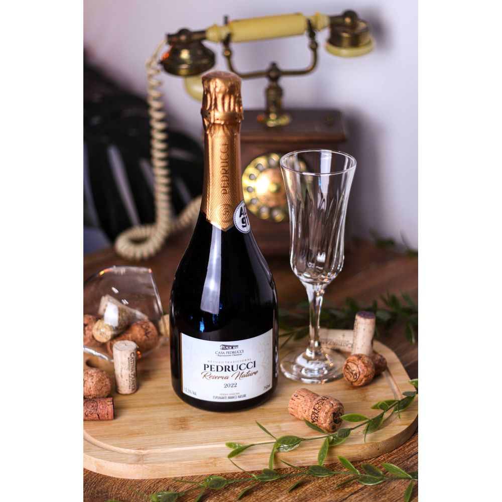 ESPUMANTE BRANCO NATURE CASA PEDRUCCI RESERVA 2022 750ML  - secundária