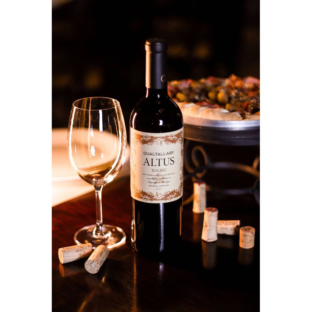VINHO TINTO ARGENTINO ALTUS GUALTALLARY MALBEC 750ML - secundária