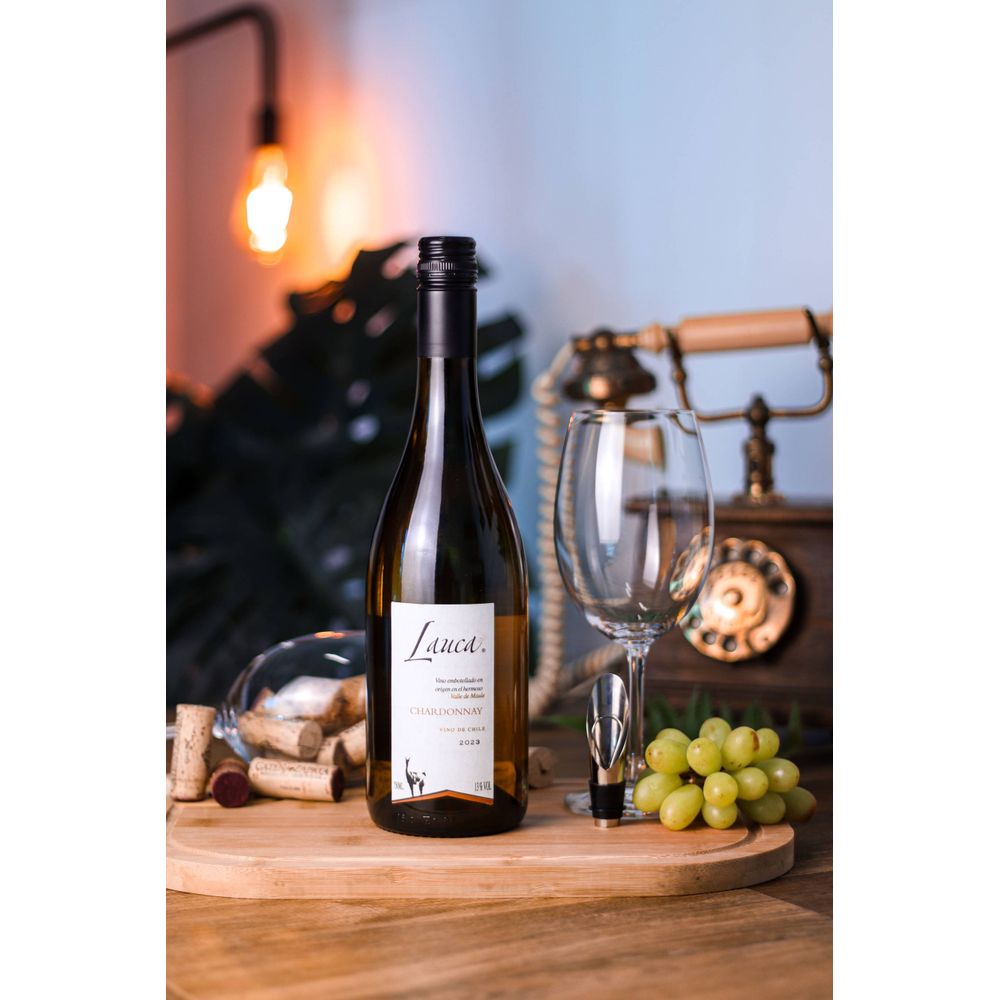 VINHO BRANCO CHILENO LAUCA CHARDONNAY 750ML