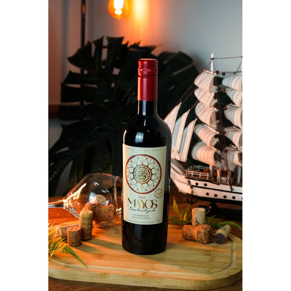 VINHO TINTO DESALCOOLIZADO CABERNET SAUVIGNON MAYOS 750ML - secundária