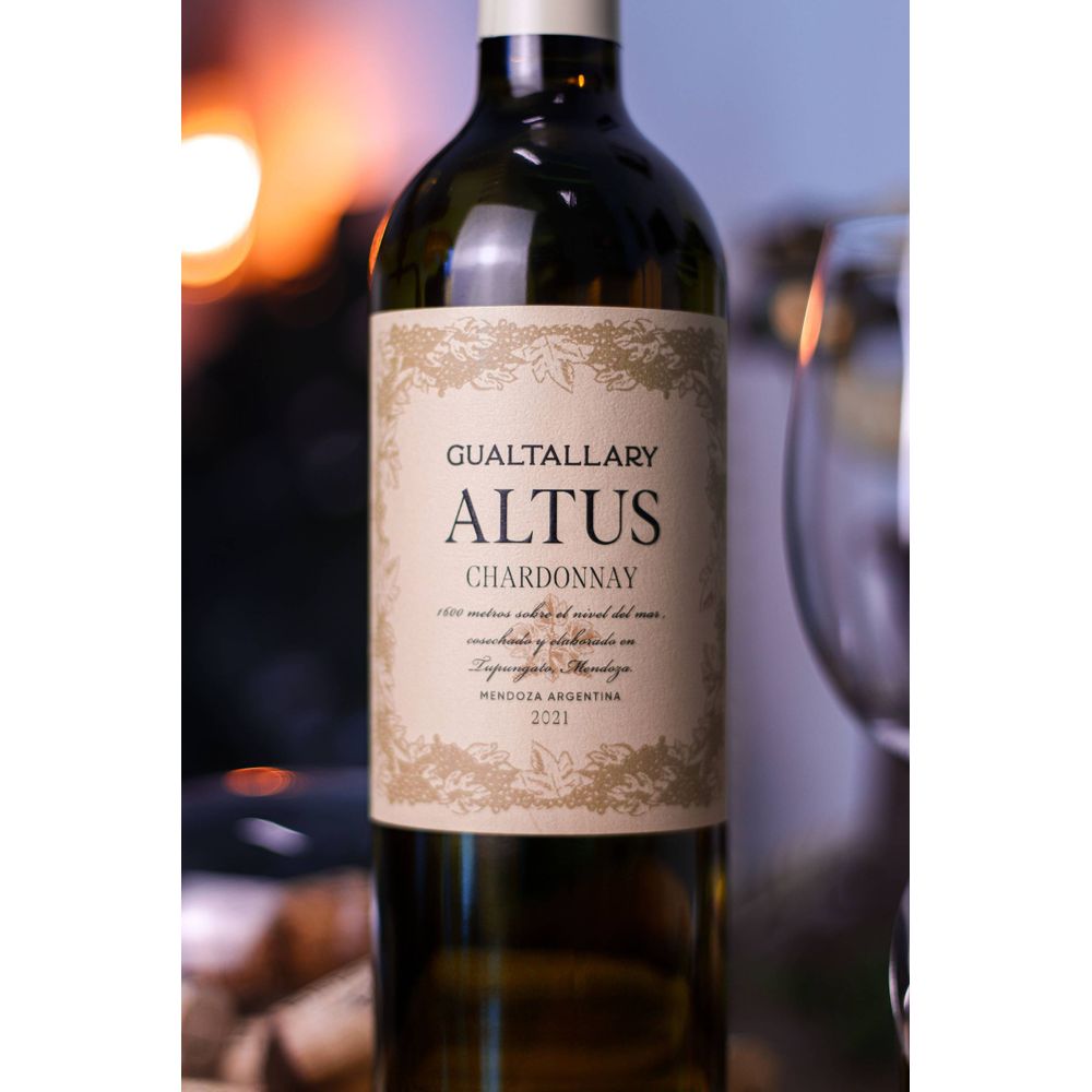 VINHO BRANCO ARGENTINO ALTUS GUALTALLARY CHARDONNAY 750ML - secundária