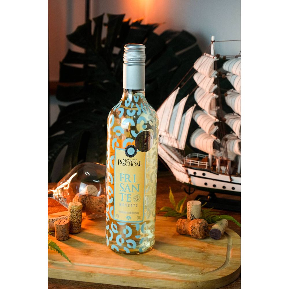 VINHO FRISANTE BRANCO MOSCATO SUAVE 750ML BRASIL - secundária