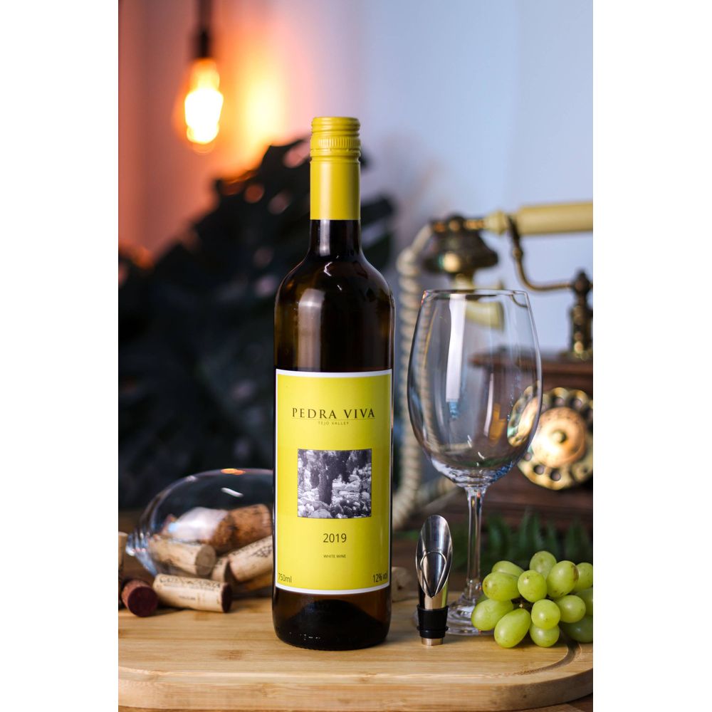 VINHO BRANCO PORTUGUES PEDRA VIVA TEJO 750ML