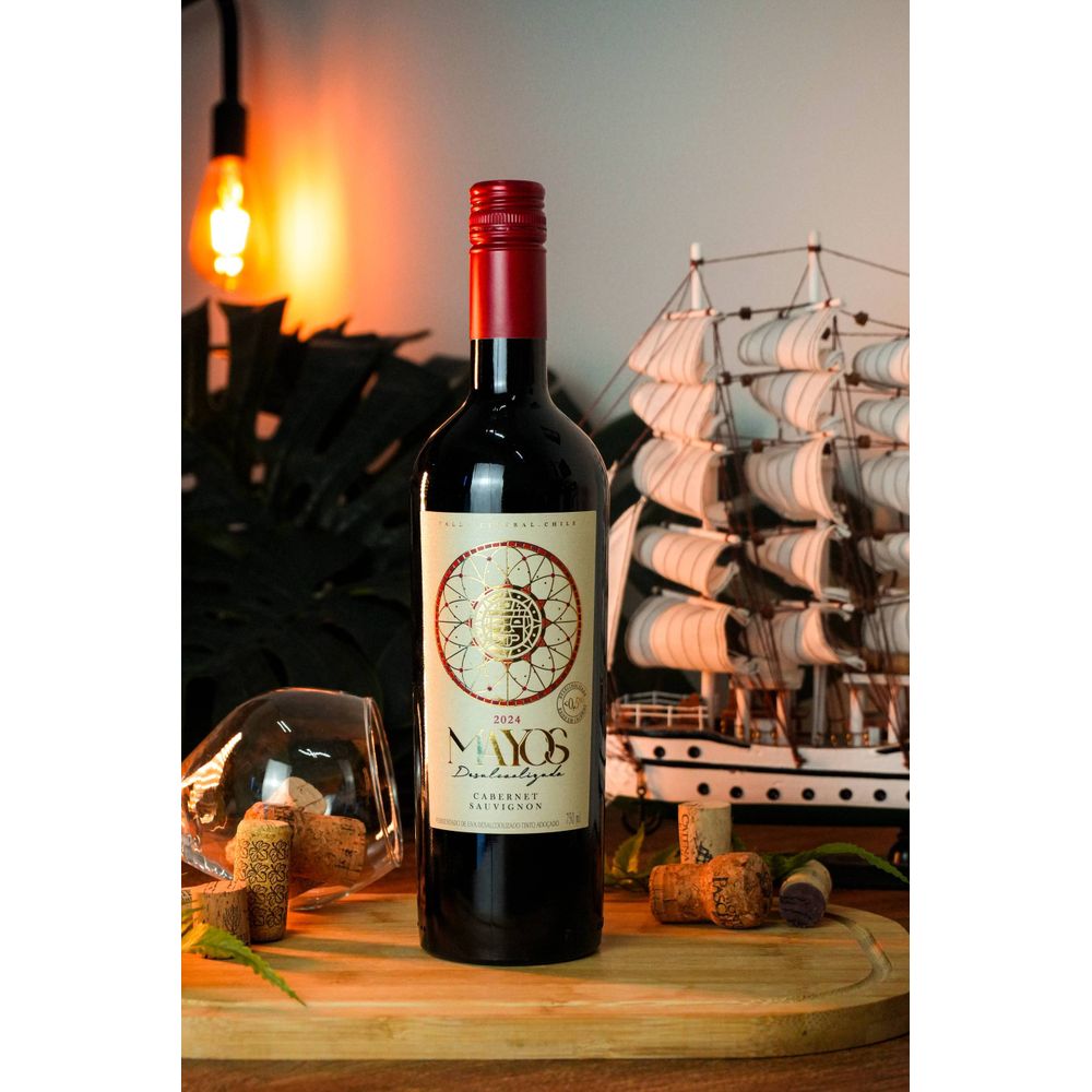 VINHO TINTO DESALCOOLIZADO CABERNET SAUVIGNON MAYOS 750ML