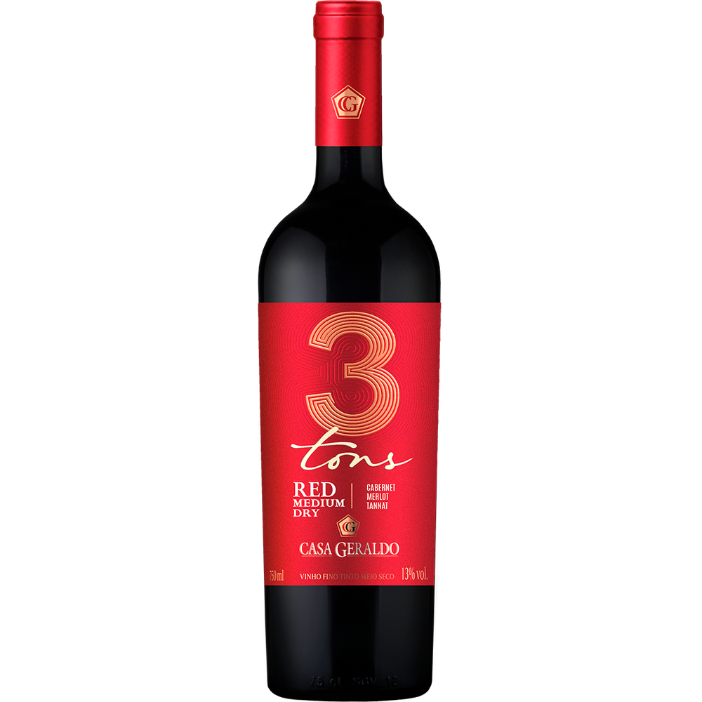 Red Blend Três Tons Meio Seco 750ml