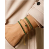 Pulseira Riviera Tripla Cravação em Zircônia e Fecho Shambala Referência: PUL-083-4