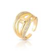 Anel Infinity Glam Dourado