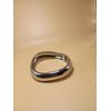 Bracelete maxi oval em aço