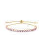 Pulseira Riviera 3mm Cravação em Zircônia e Fecho Shambala Referência: PUL-651-1