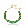 Pulseira Riviera Tripla Cravação em Zircônia e Fecho Shambala Referência: PUL-083-4