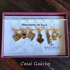 Conjunto Marcador de Taças Bacchus - Casal Gaúcho Ouro
