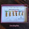 Conjunto Marcador de Taças Bacchus - Saudações Ouro