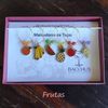 Conjunto Marcador de Taças Bacchus - Frutas Ouro