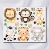 Safari Cute Menino 6cm - Decalque para Tecido