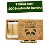 Haste de Bambu e Algodão - Caixa com 200 unidades