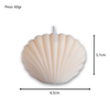 Molde de Silicone Vela Concha para Sabonetes, Velas e Resina Artesanal