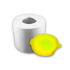 Molde de Silicone Limão Siciliano Pequeno para Sabonetes, Velas e Resina Artesanal