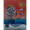 Clayton Silva - Loves In the Air - Oleo sobre tela - 40x30 cm - a.c.i.d./a.n.v. - 2018