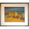 Francisco Sobral - Marinha Bossa Nova - Oleo sobre Eucatex - 47x26 cm - a.c.i.d./verso 