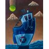 Clayton Silva - Marinha ao Por do Sol - Oleo sobre tela - 40x30 cm - a.c.i.d/a.n.v. - 2017