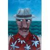Clayton Silva - My life is on the beach - Óleo sobre tela - 60x40cm - a.c.i.d e verso - 2019_com_moldura