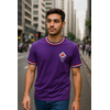 Camisa Casual Fiorentina – Elegância roxa em algodão suedine
