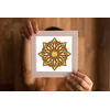 Mandala Signo de Leão em Quadro Impresso 