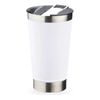 Copo Térmico Com Tampa Abridor 473mL Aço Inox Cor Branco