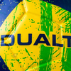 Bola de Futebol Dualt Pvc Verde Tamanho 5 Seleções Copa do Mundo