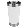 Copo Térmico Com Tampa Abridor 473mL Aço Inox Cor Branco