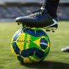 Bola de Futebol Dualt Pvc Verde Tamanho 5 Seleções Copa do Mundo