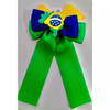 Kit 3 Laços De Cabelo Infantil Bico De Pato Luxo Brasil Copa 2026