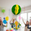 Decoração Brasil Futebol Copa Festa Bar Enfeite Papel Pendurar