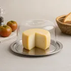 Queijeira Inox Com Tampa Acrílica Porta Queijo