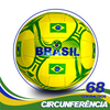 Bola Brasil Vôlei Praia Quadra World Cup Amarela