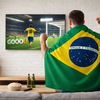 Bandeira Brasil País 90x60 Futebol Copa Jogo Torcedor Fiel