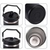 Copo Térmico Inox 900ml com Alça Retrátil e Tampa – Garrafa Térmica para Água, Café, Chá e Bebidas Geladas
