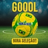 Bola Brasil Infantil 15cm Tamanho 2 Verde Amarela Futebol