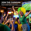 Peruca Faixa De Cabelo Brasil Verde Amarelo Fantasia Copa