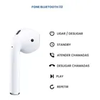 Fone De Ouvido Sem Fio Branco Bluetooth 5.3