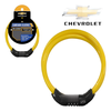 Cadeado Chevrolet Para Moto E Bike 18mm X 1,2m Flexível