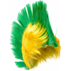 Peruca Moicano Verde Amarelo Moda Mix Brasil Copa Mundo Festa
