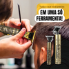 Maquina Maquininha De Cortar Cabelo Barbeador Eletrico Aparador De Pelos Acabamento Dragão Buda Profissional kamufla Ferro